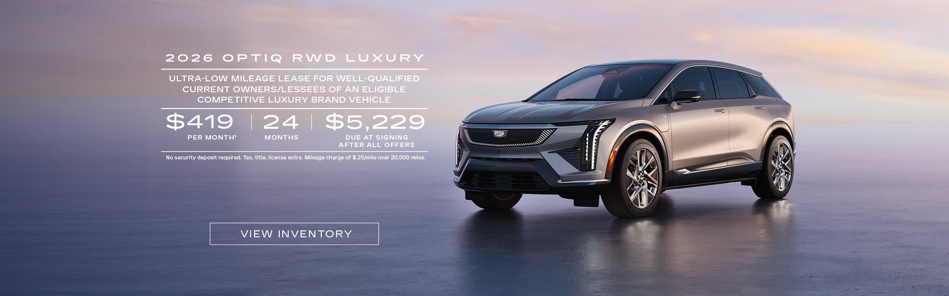 2026 OPTIQ RWD LUXURY. Ultra-low milege lease for well-qualified current owners/lessees of an eli...